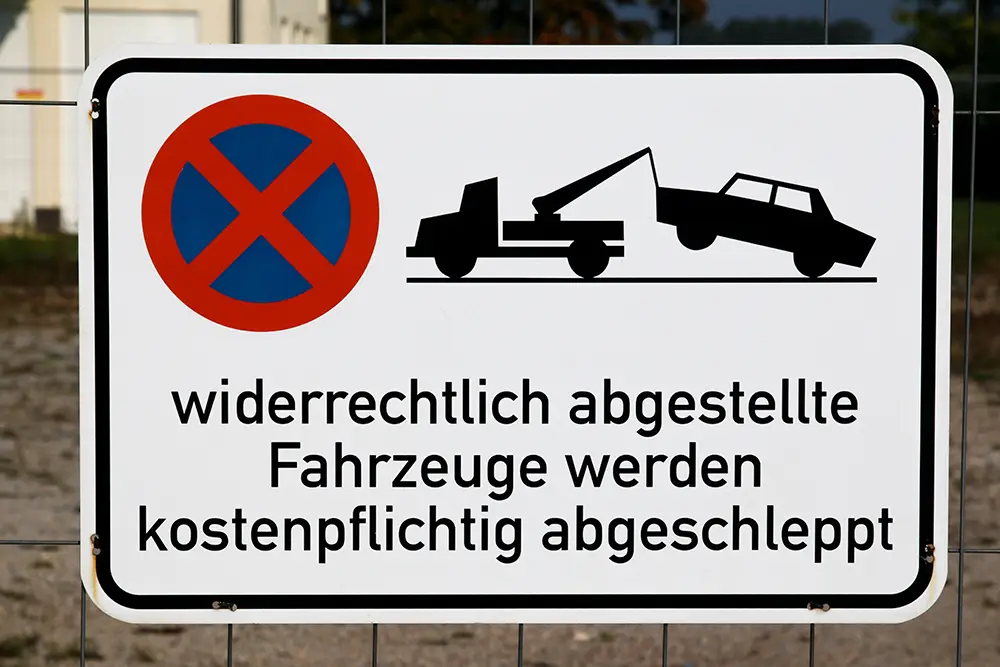 Halteverbot - widerrechtlich abgestellte Fahrzeuge